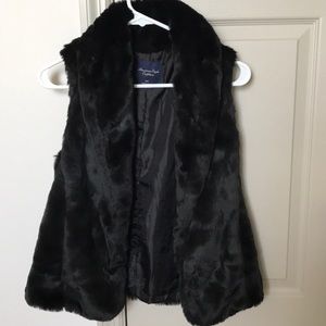 American Eagle faux fur vest